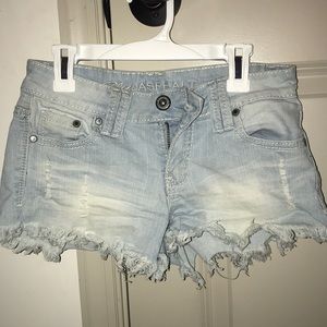 Ripped-Styled Jean Shorts